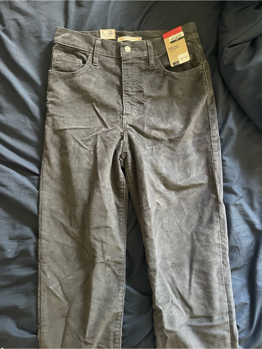 Levi's Straight Leg Jeans in Charcoal Gray